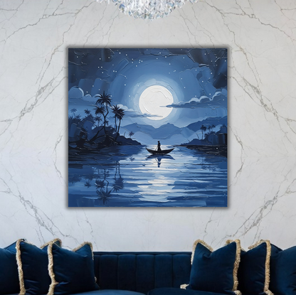 Midnight Serenity Moonlit Voyage