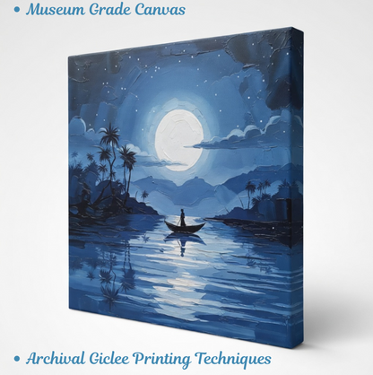 Midnight Serenity Moonlit Voyage