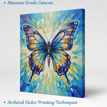 Radiant Bloom Butterfly Impression