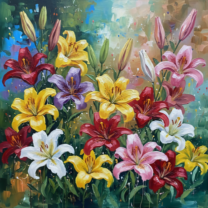 Vibrant Lily Bloom Impression