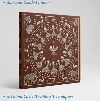 Warli Heritage Celebration Canvas