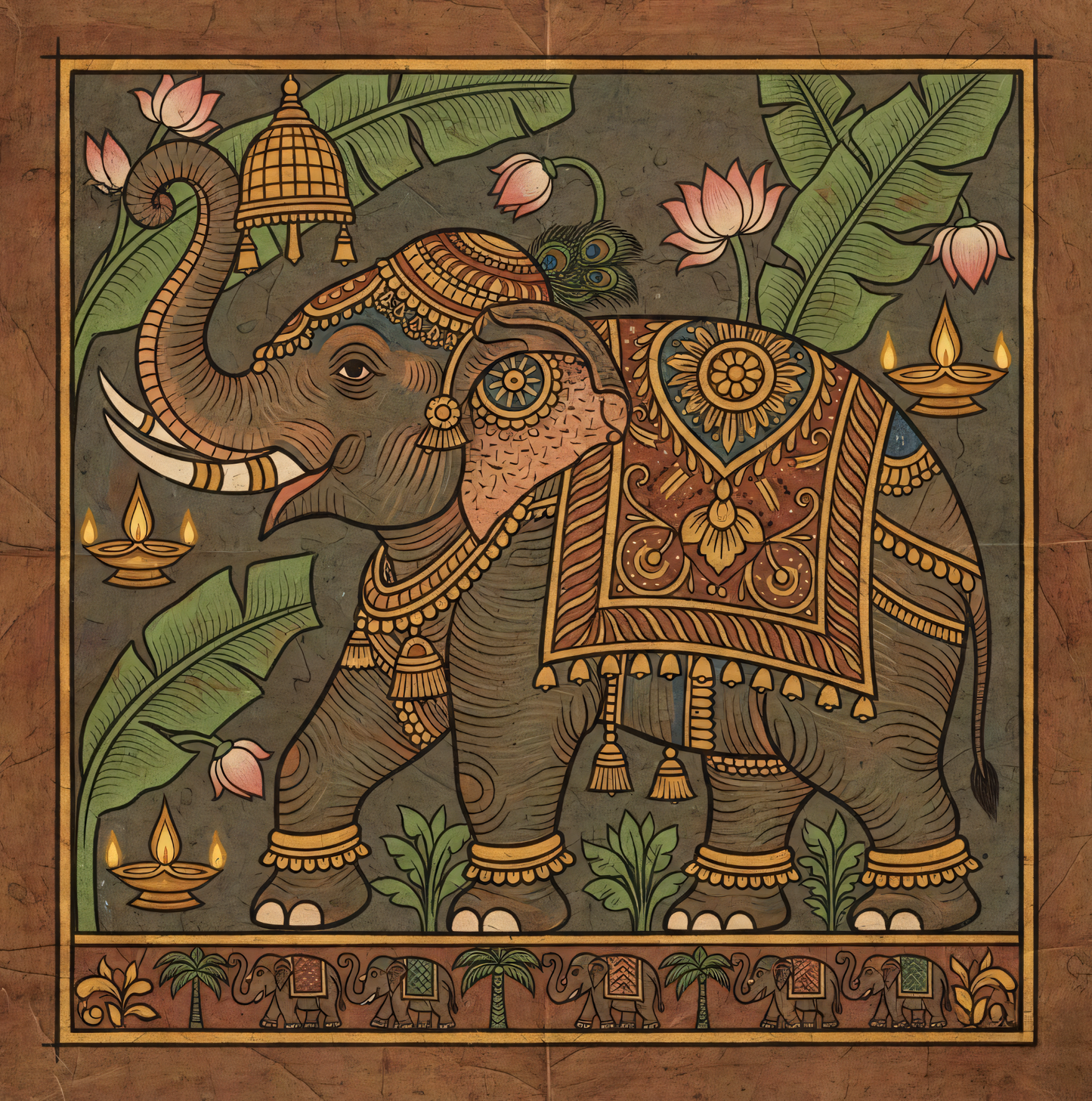 Royal Celebration Gilded Elephant