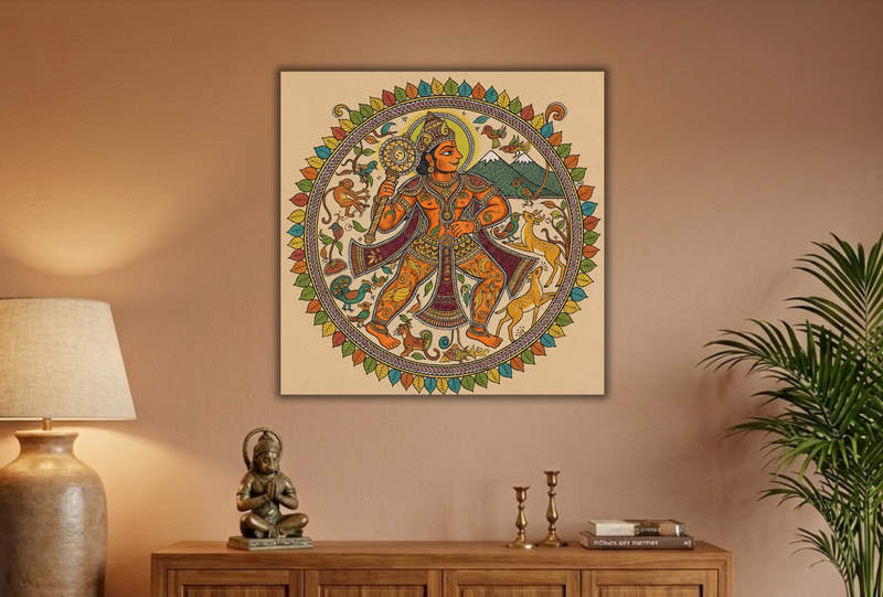 Lord Hanuman Divine Strength Mandala