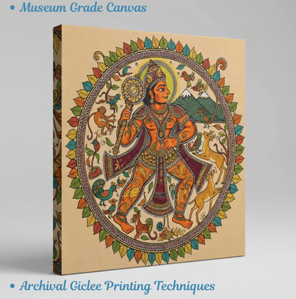 Lord Hanuman Divine Strength Mandala