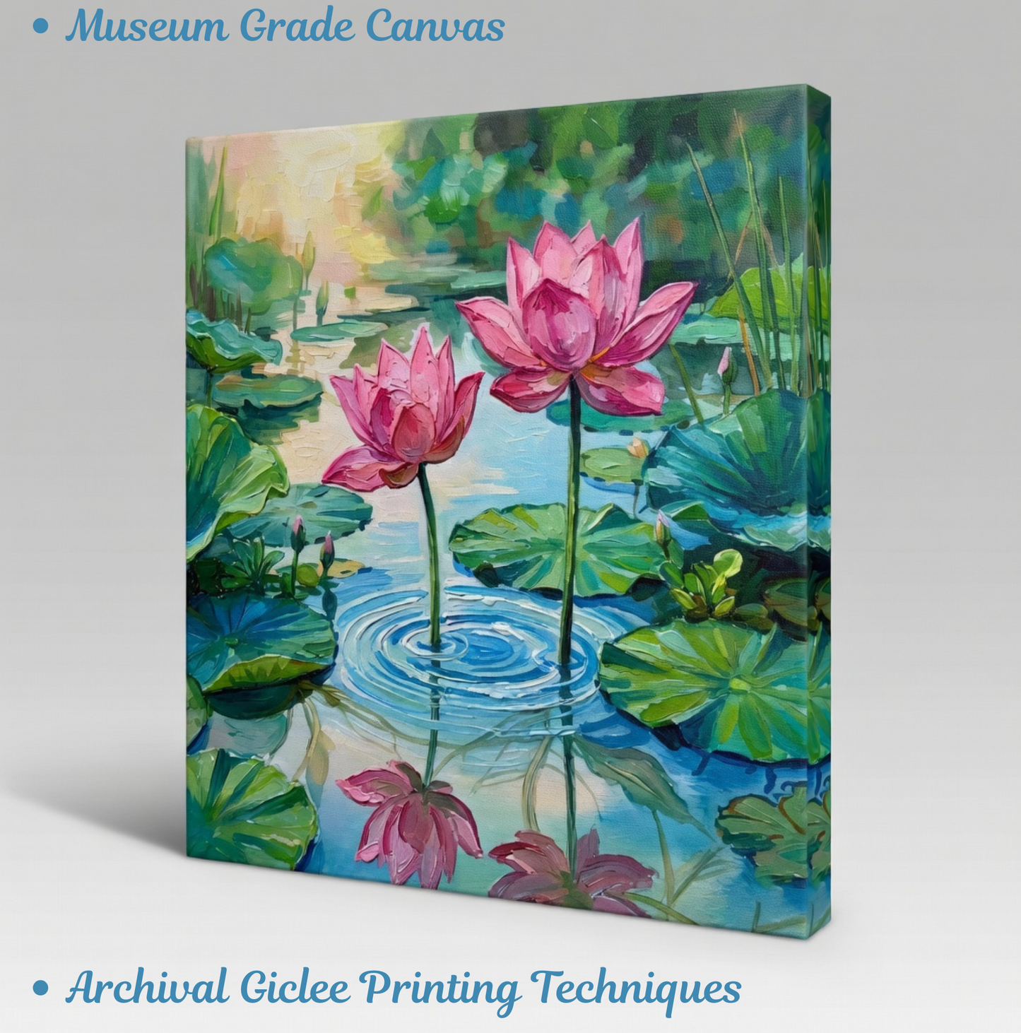 Serene Lotus Reflections Impression