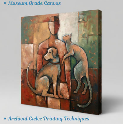 Faithful Companions Abstract Portrait