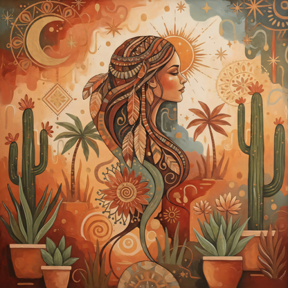 Desert Spirit Bohemian Portrait
