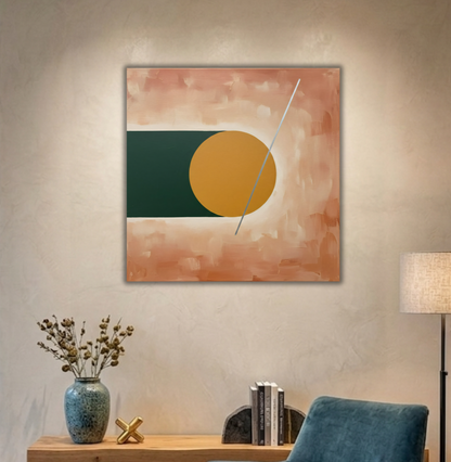 Linear Harmony: Minimalist Geometric Canvas Art