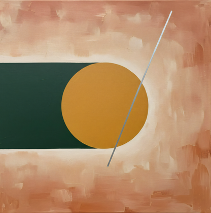 Linear Harmony: Minimalist Geometric Canvas Art