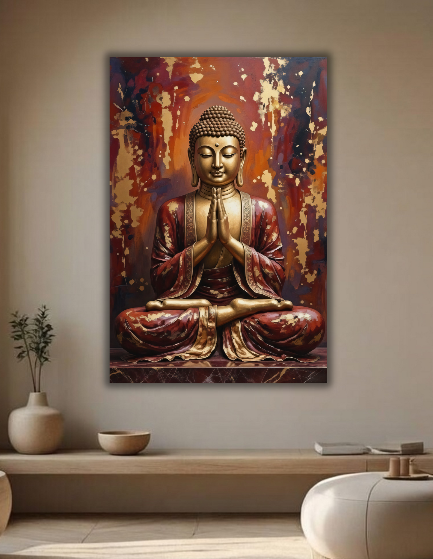 Golden Zen Buddha