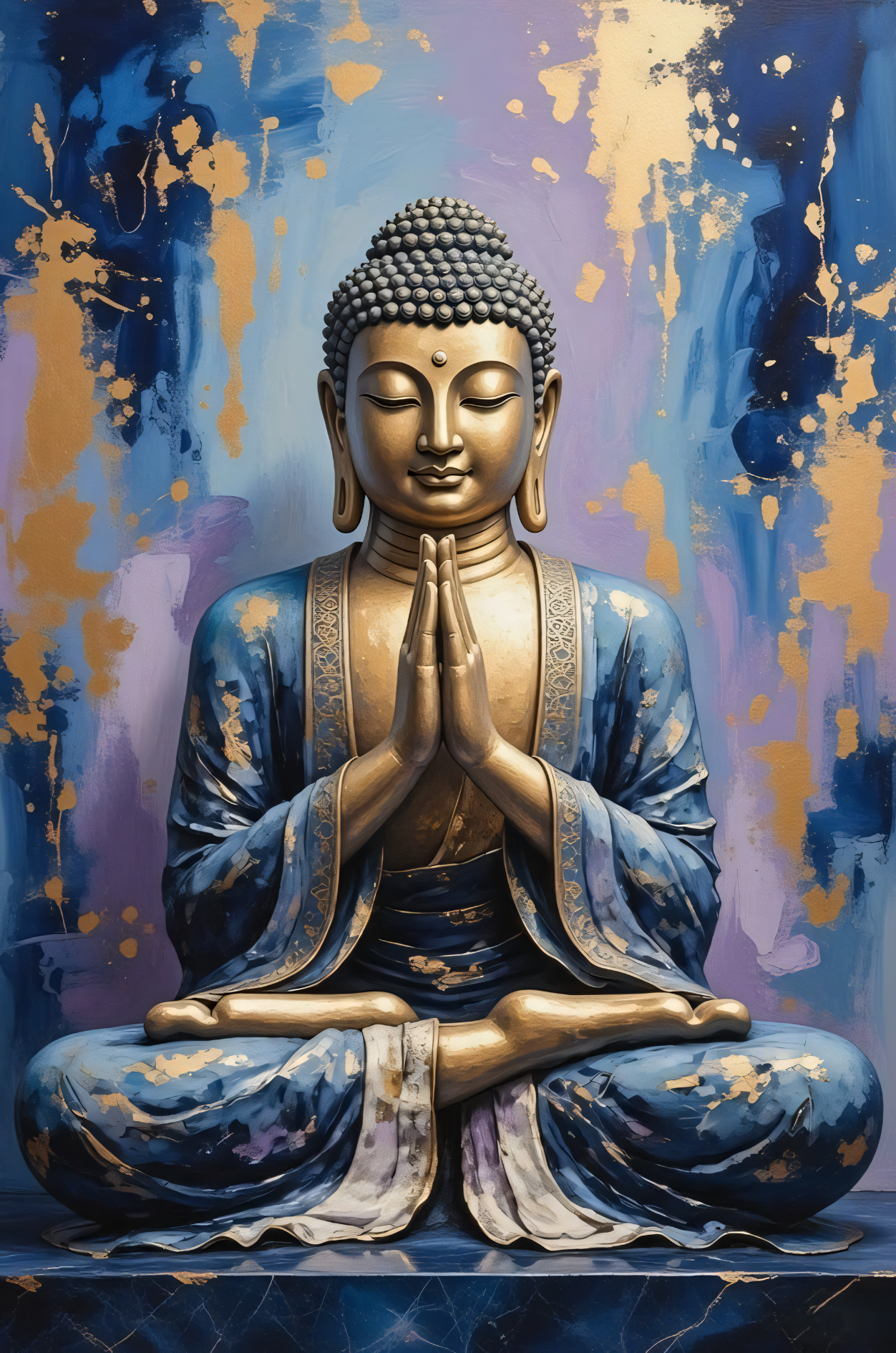 Cerulean Zen Buddha