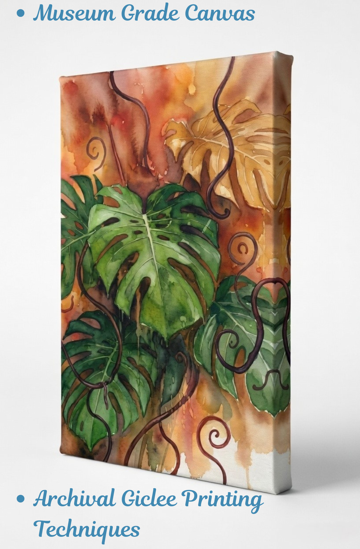 Verdant Monstera Watercolor