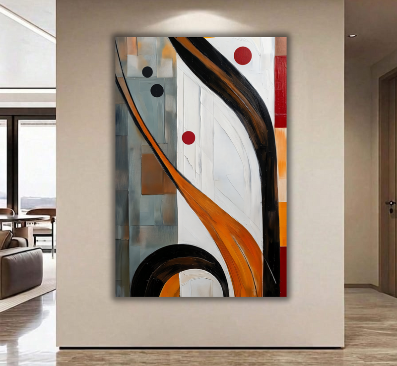 Modern Geometric Flow - Abstract Expressionism
