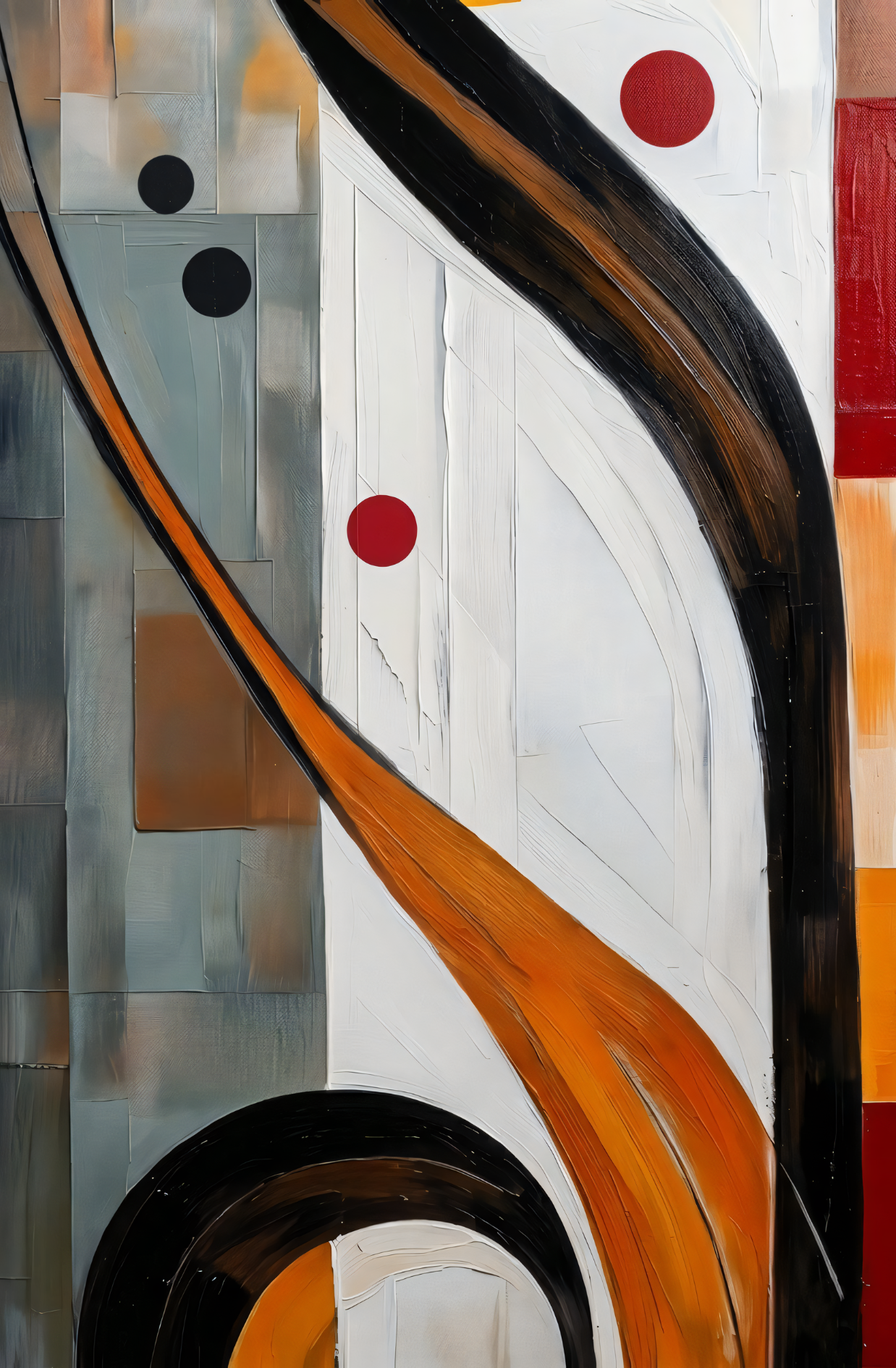 Modern Geometric Flow - Abstract Expressionism