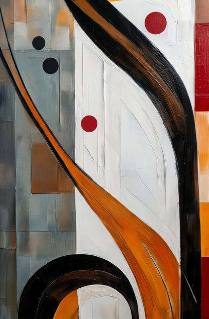 Modern Geometric Flow - Abstract Expressionism