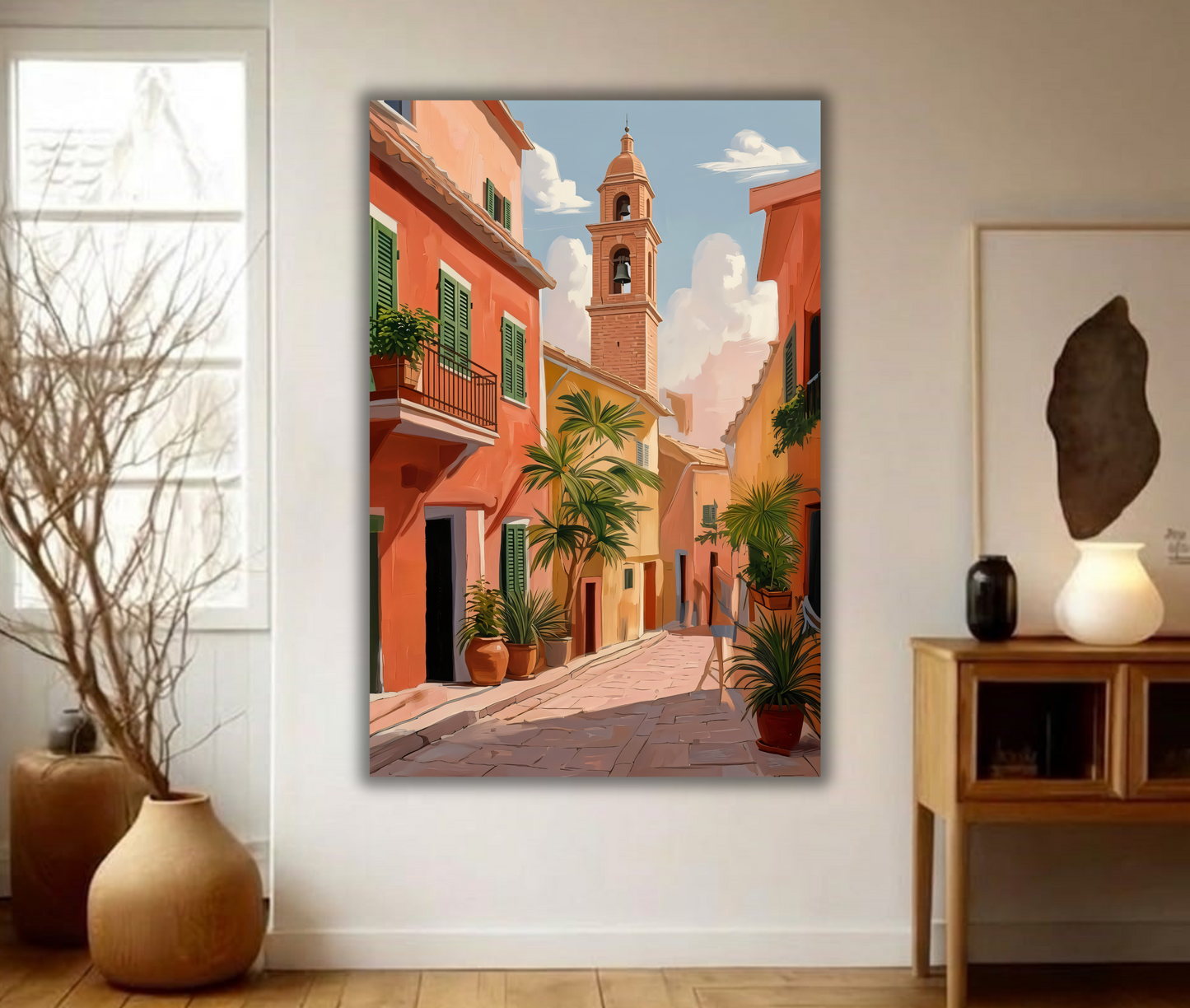 European Bell Tower - Coastal Village Art