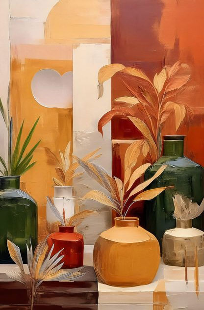 Earthbound Still Life - Abstract Botanical Art