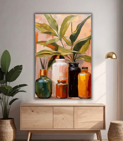 Botanical Still Life - Modern Abstract Canvas