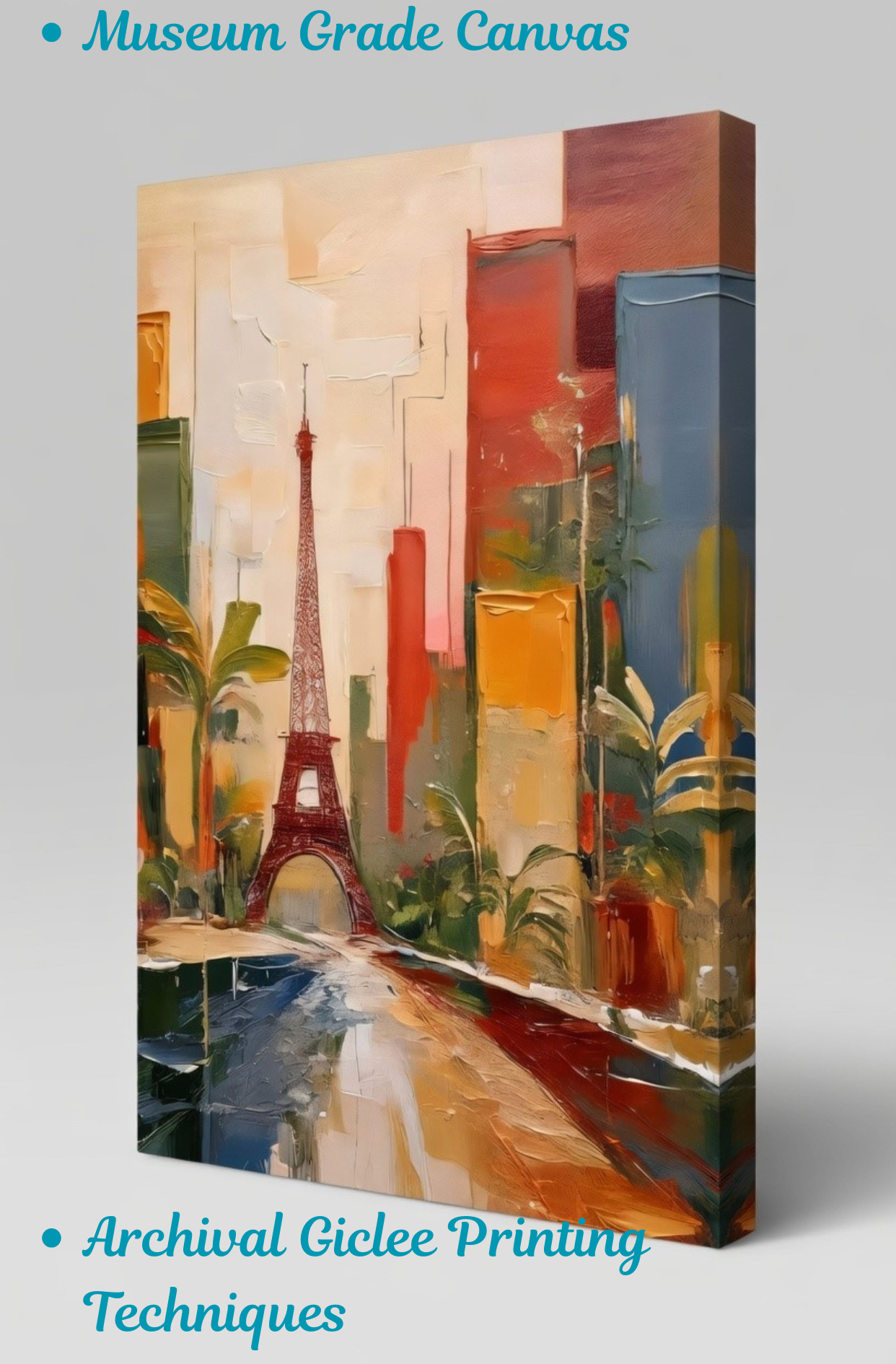 Parisian Dreams - Abstract Cityscape Canvas