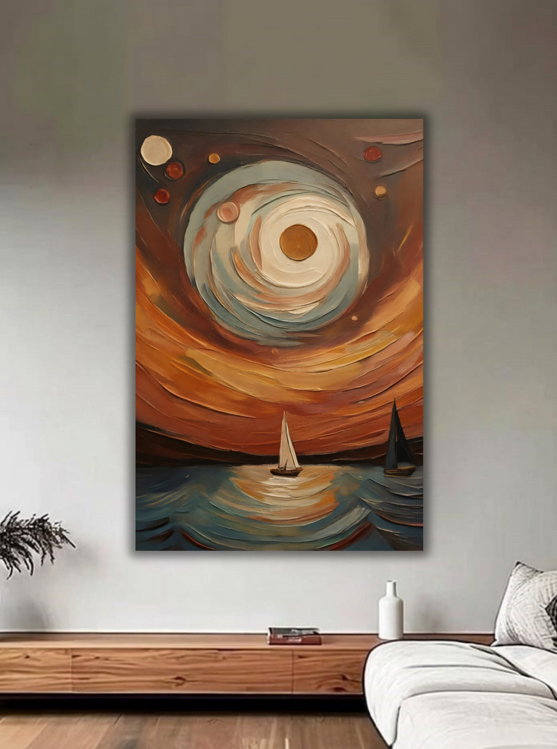 Sailor's Horizon - Modern Abstract Canvas