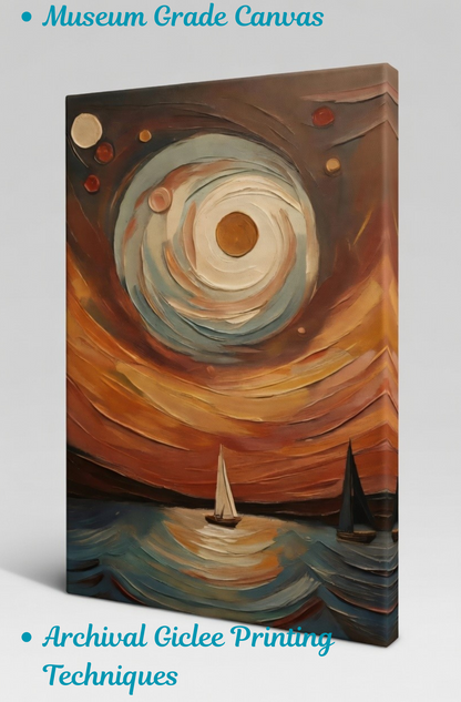 Sailor's Horizon - Modern Abstract Canvas