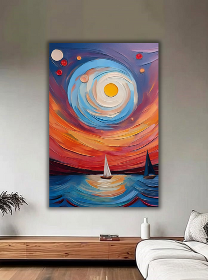 Sailor's Horizon - Modern Abstract Canvas