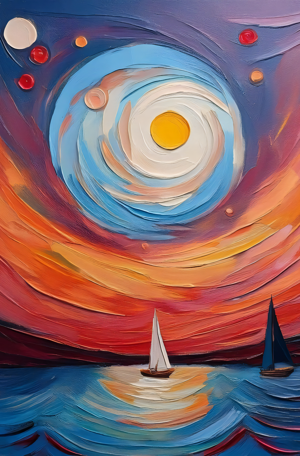 Sailor's Horizon - Modern Abstract Canvas