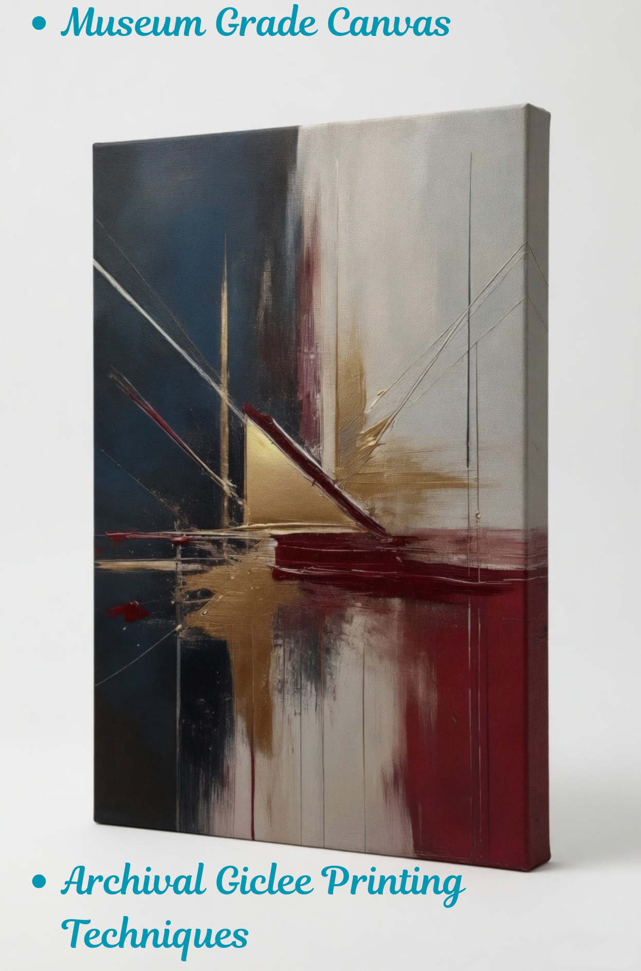 Ethereal Fusion: Abstract Geometric Canvas Art