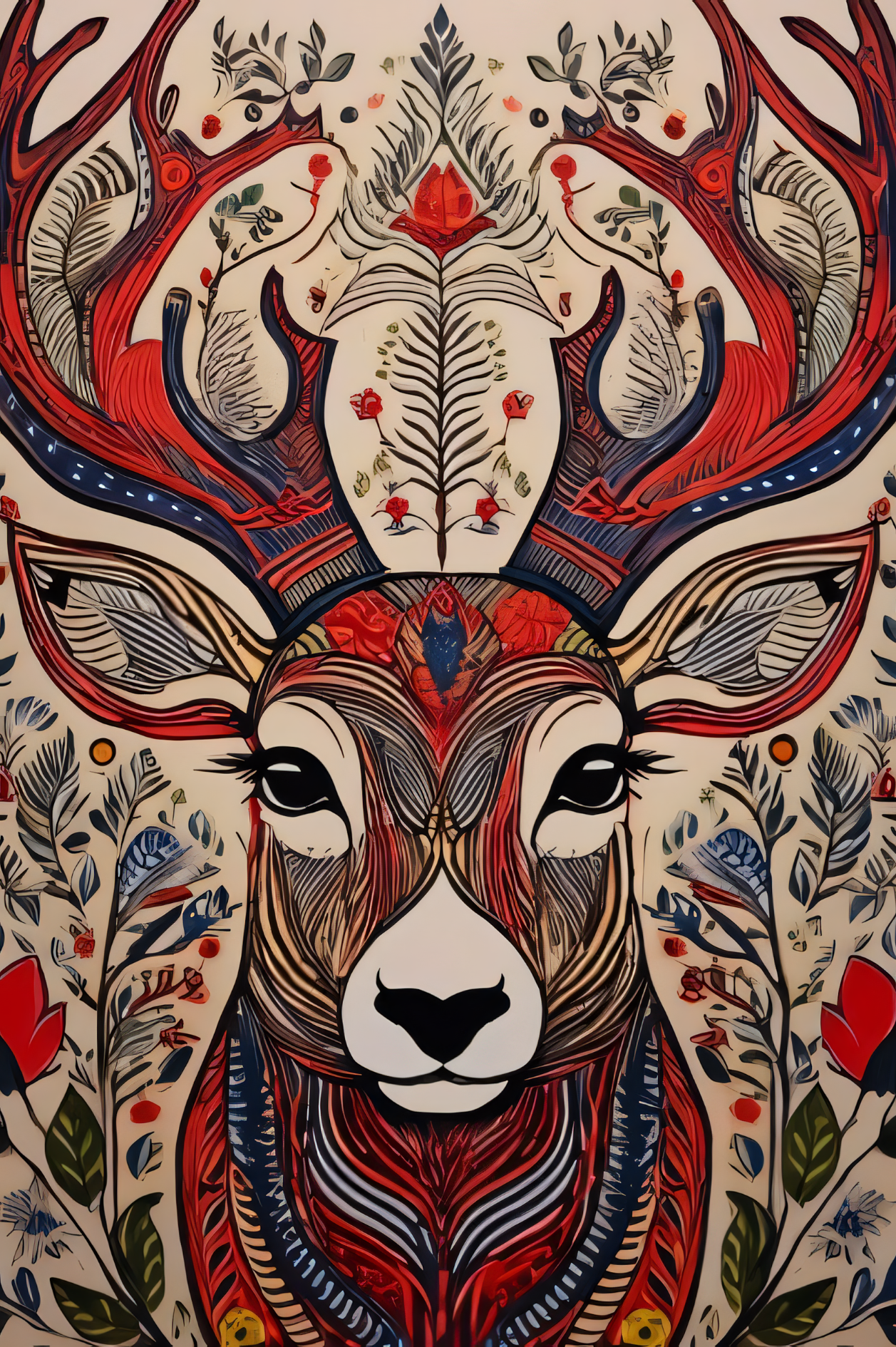 Folk-Art Majestic Stag