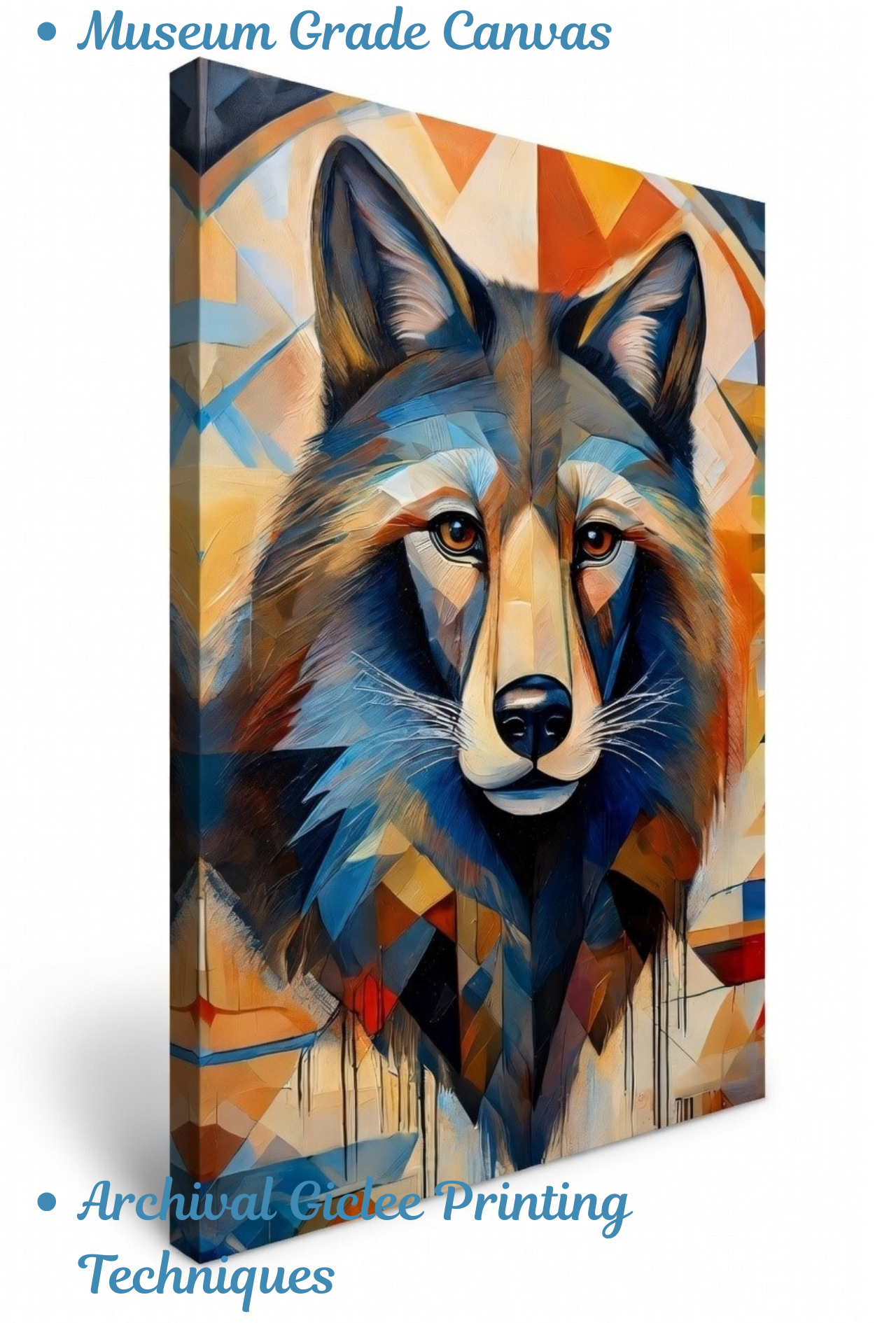 Geometric Guardian Wolf