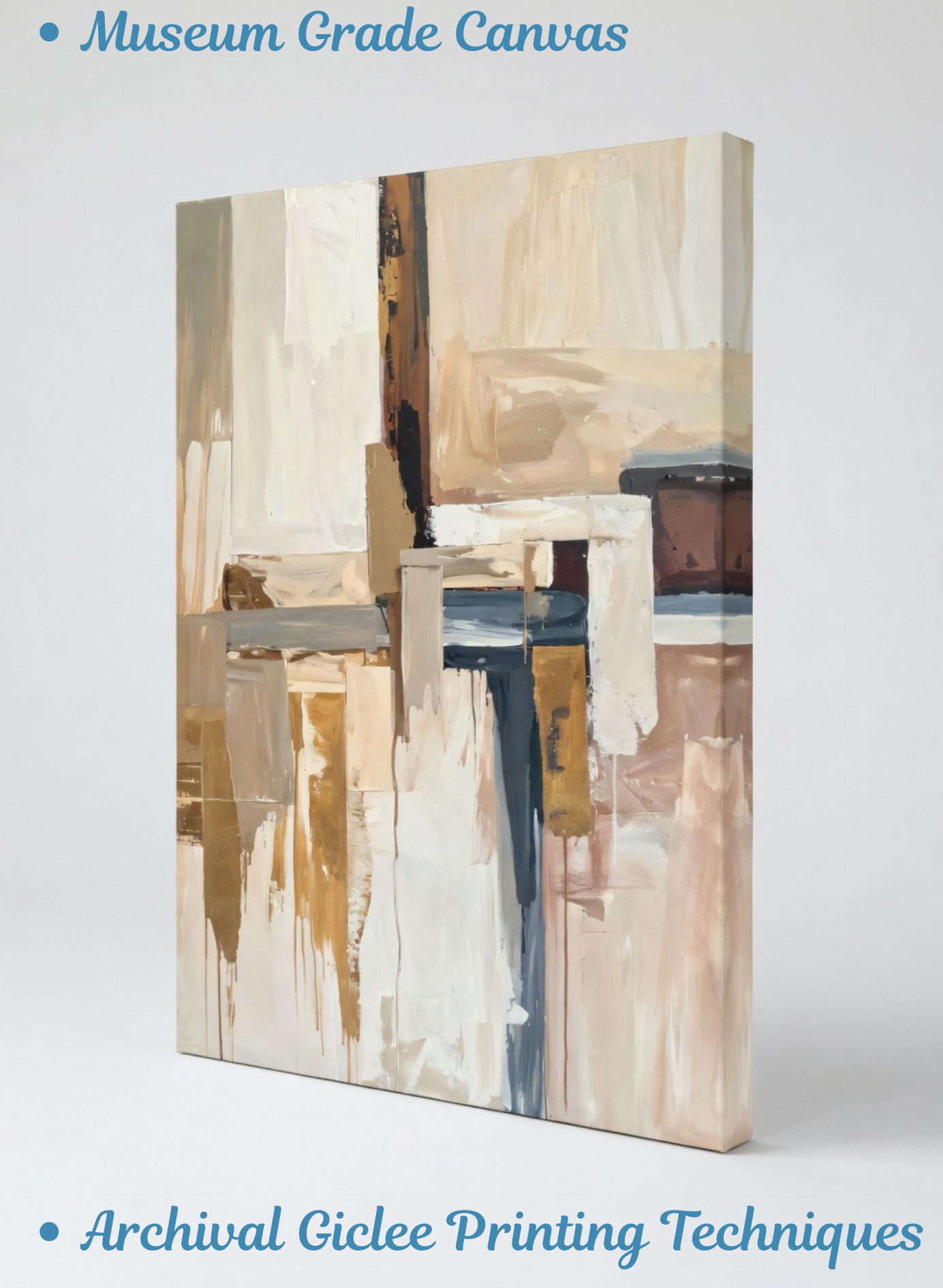 Fragmented Silence: Contemporary Mixed Media Wall Art