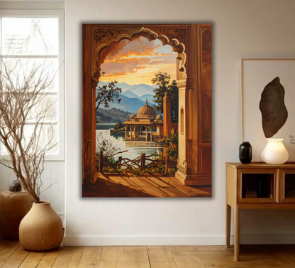 Imperial Sunset: Archway to the Palace Lake