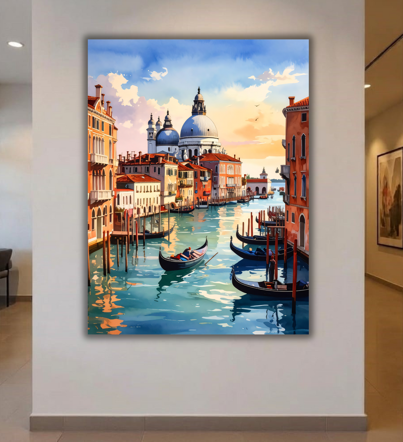 Grand Canal Majesty: Venetian Vista Canvas Art