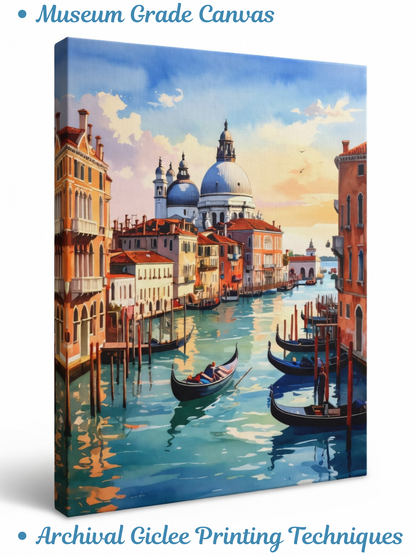 Grand Canal Majesty: Venetian Vista Canvas Art