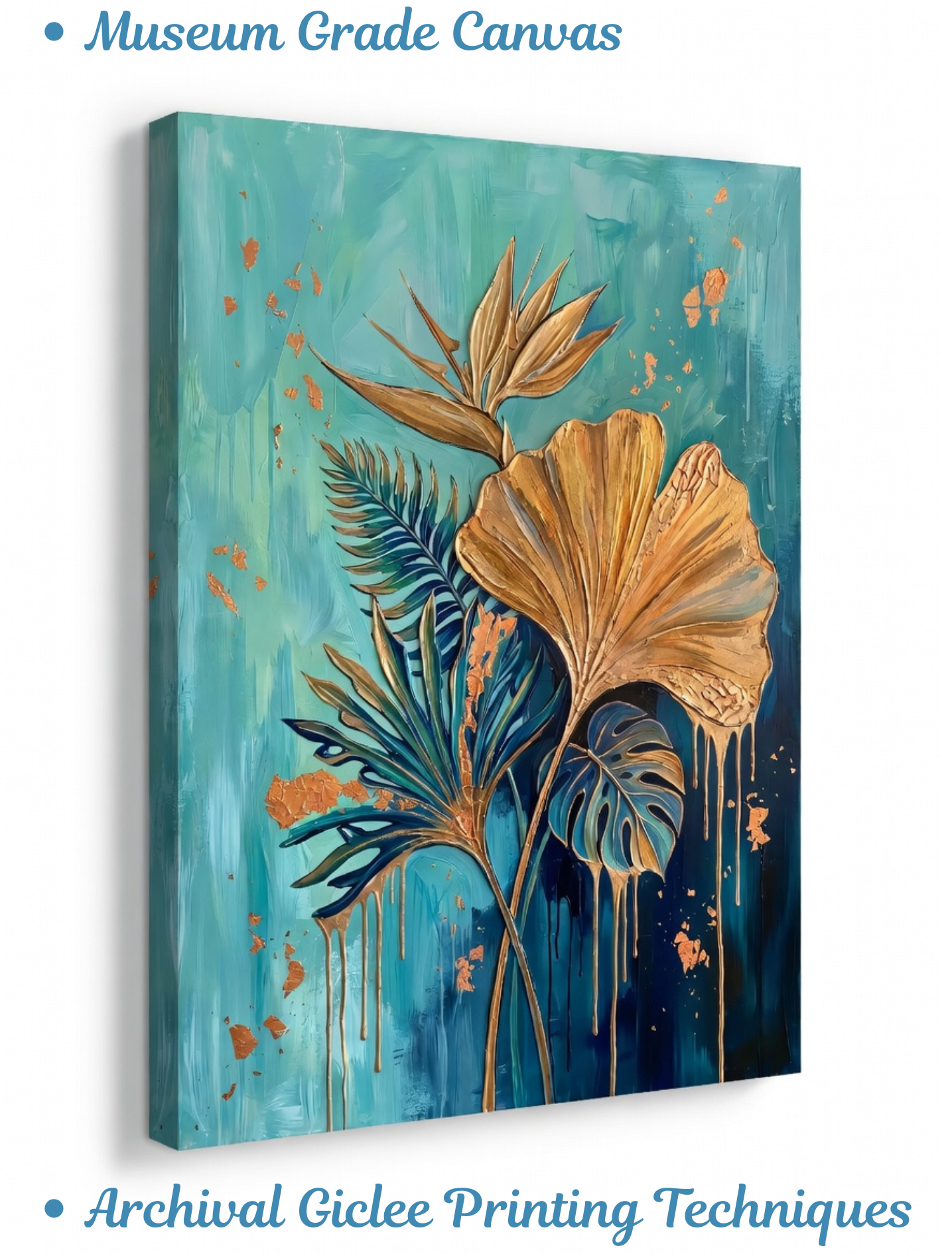Golden Tropical Bloom