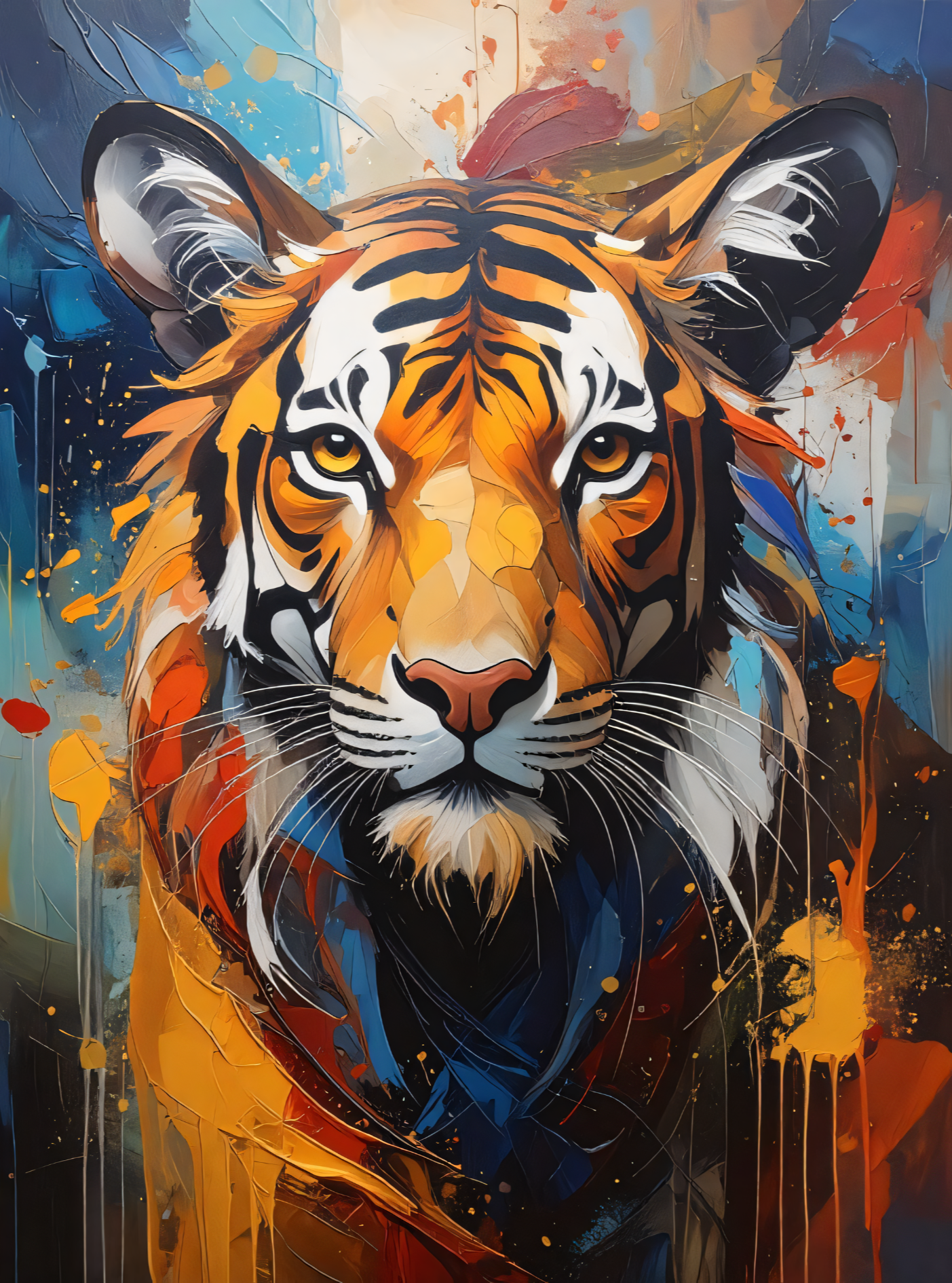 Abstract Tiger Majesty