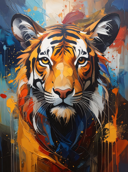 Abstract Tiger Majesty