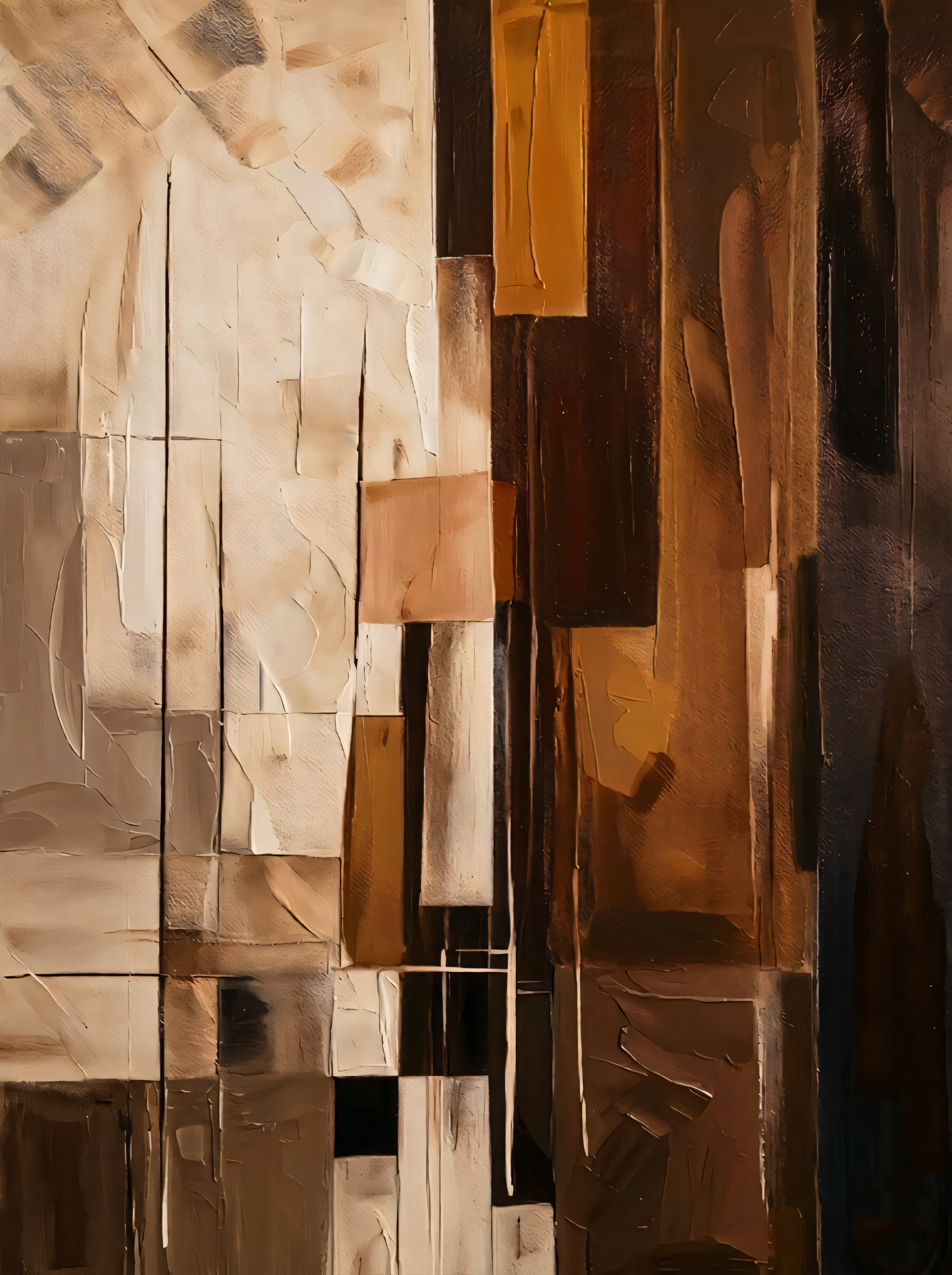 Urban Geometry – Abstract Textured Canvas Art
