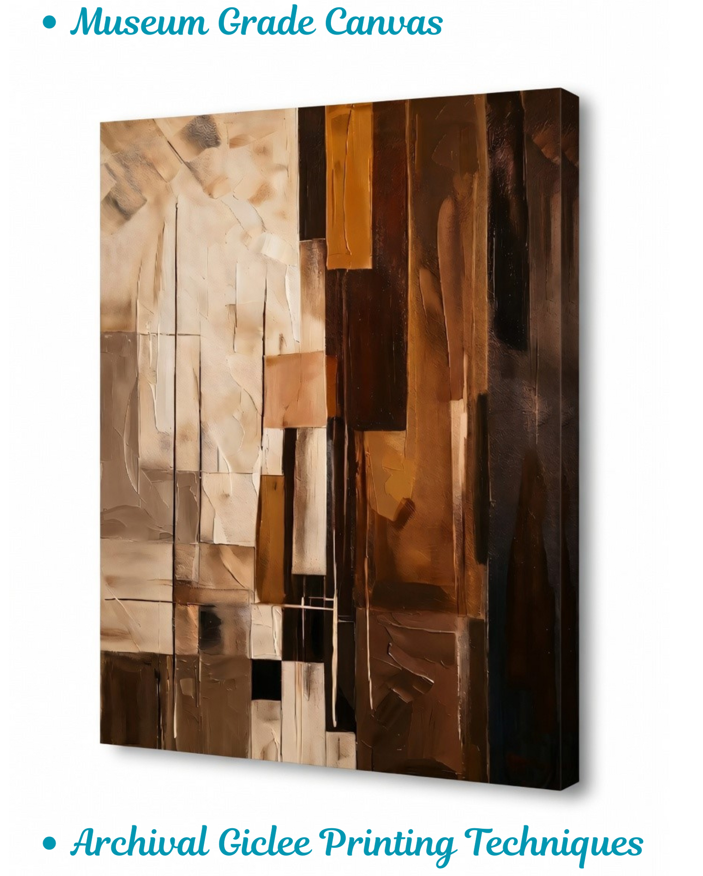 Urban Geometry – Abstract Textured Canvas Art