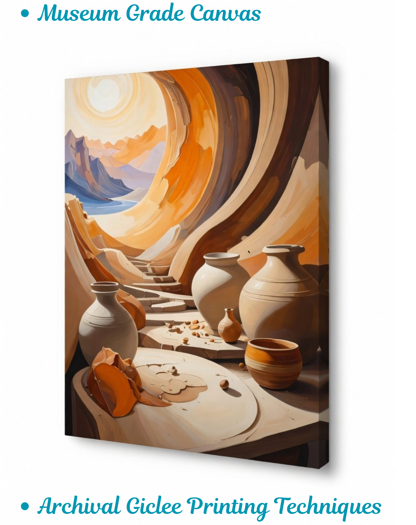 Desert Sanctuary – Artisanal Still Life Canvas Art