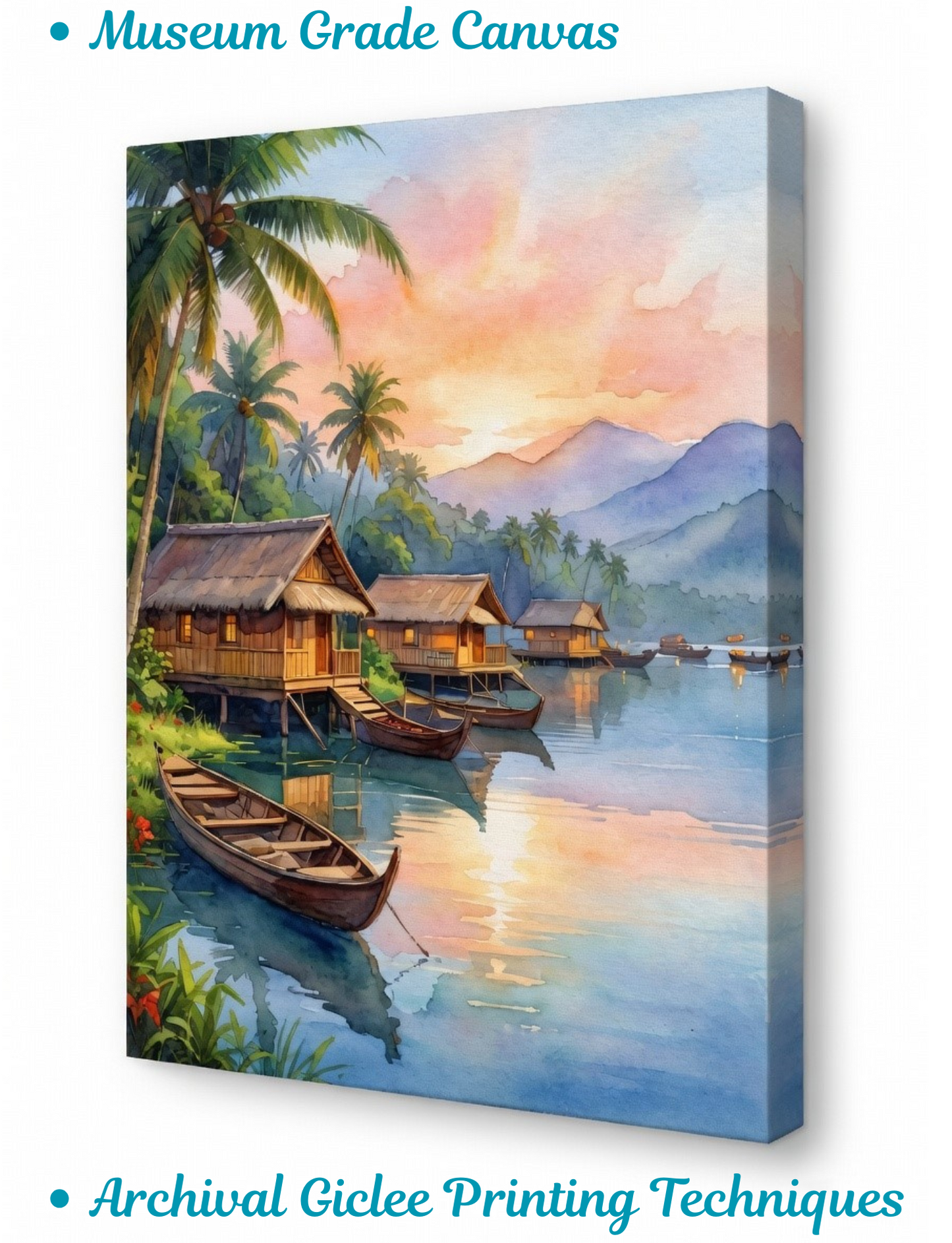 Sunset Over the Tropical Lagoon