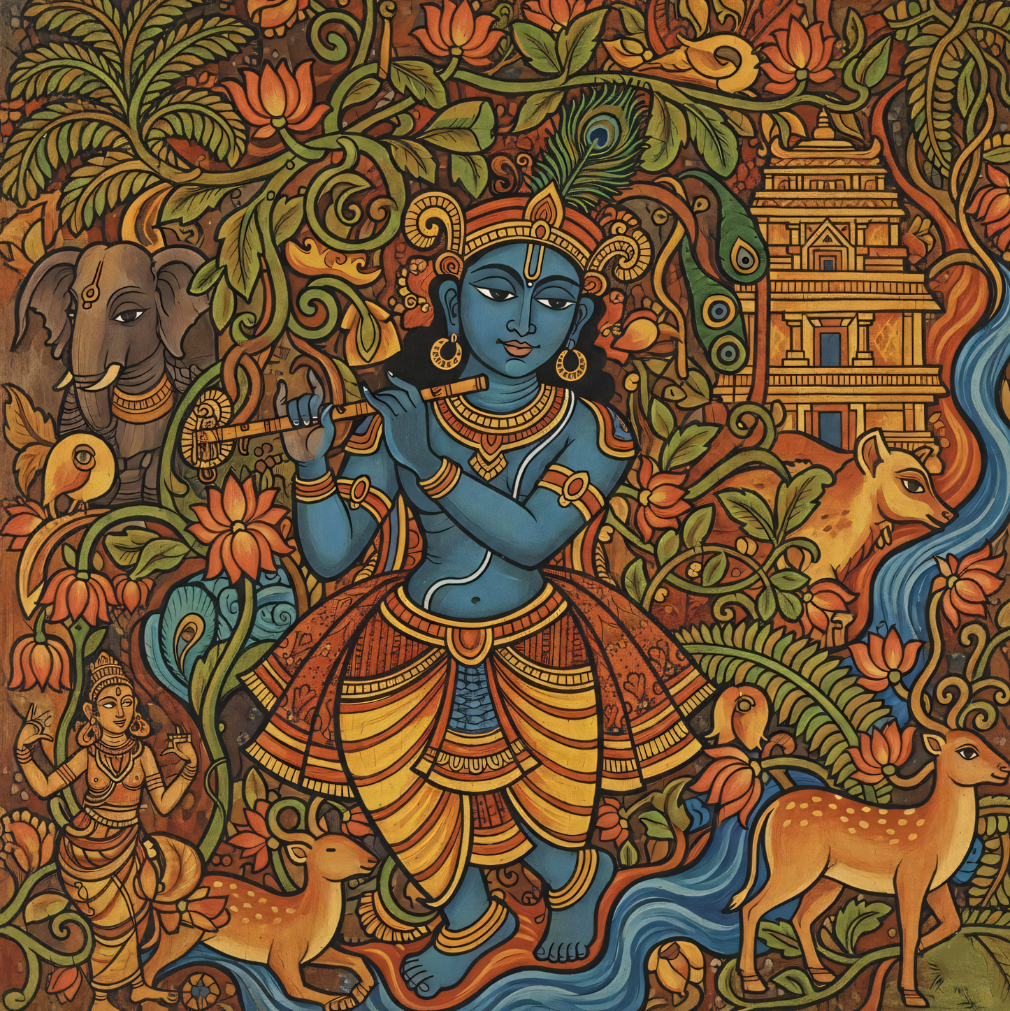 Lord Krishna’s Divine Flute Melody